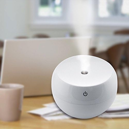 Viskye Mini Cool Mist USB Air Humidifier, Portable Oil Diffuser for Office, Room (White)