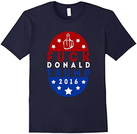 Men's Fuck Donald Trump T-Shirt XL Navy