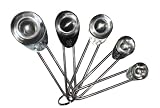 Andrew James 5 Piece Stainless Steel Measuring Spoon Set