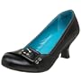 Madden Girl Women's Layyla Midheel Round Toe Pump,Black Paris,6 M US