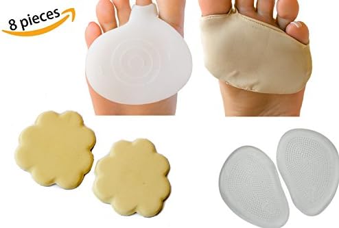 Comfort Pal Ball Of Foot Cushions Pack for Pain Relief - Perfect for Arthritis, Tendonitis, Morton's Neuroma Foot Pain (4 Pack)