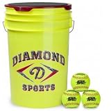 Diamond Official Fast Pitch Softballs With Bucket