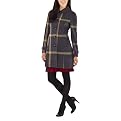 Merona&reg; Women's Long Wool Fashion Jacket - Gray Plaid