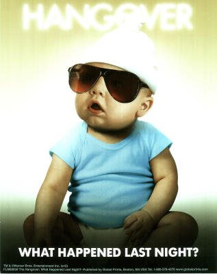 The Hangover Movie What Happened last Night Baby Poster Print - 24x36 Poster Print, 24x36 Poster Print, 24x36