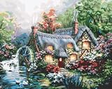 Plaid 21707 Paint By Number Kit, Cottage Mill, 16-Inch by 20-Inch