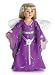 Iris Fairy Doll Outfit ~ Includes a Purple Dress with Silver embroidery& Sequins Belt, Wings, Flower Hair Clip and Sandals ~ fits the 18 inch Slim all Vinyl Dolls like Carpatina, Stardust Classics & Magic Attic
