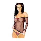 Sexy Fishnet Top with GString Lingerie Costumes