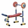 Redmon Fun and Fitness Exercise Equipment for Kids - Weight Bench Set