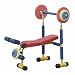 Redmon Fun and Fitness Exercise Equipment for Kids - Weight Bench Set