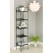 Organize It All Ebonize 5-Tier Square Shelf in Espresso
