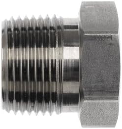 Brennan 5406-12-08-SS Stainless Steel Pipe Fitting, Reducing Bushing, 3/4" NPT Male X 1/2" NPT Female