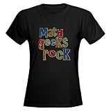 Math Geeks Rock Nerd Humor Women's Dark T-Shirt