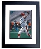 Boomer Esiason Autographed Cincinnati Bengals 8x10 Photo BLACK CUSTOM FRAME