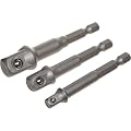 SE 3 Pc. Power Extension Socket Adaptor for Drills
