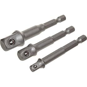 SE 3 Pc. Power Extension Socket Adaptor for Drills by PIT BULL