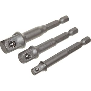 3 Pc. Power Extension Socket Adaptor for Drills