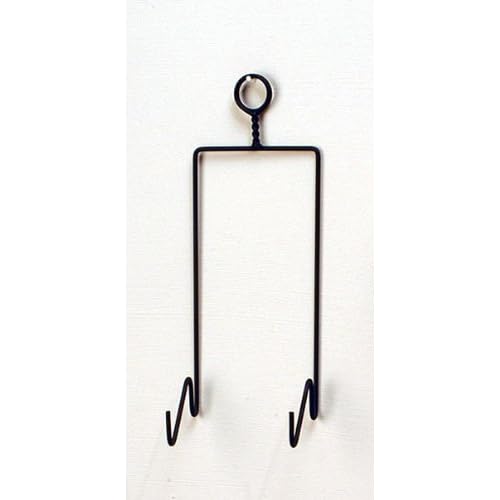 Black Wire Plate Holder Single Wall Mounted 11"