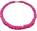 Native Treasure Hot Pink Chips Puka Shell Necklace - 18