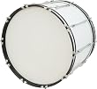 Verve X Series Marching Bass Drum, White 22X14