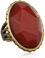 Lucky Brand Carnelian Colored Set Stone Ring, Size 7