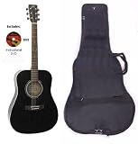 SX Mentor BK Acoustic Guitar Package, Black with Instructional DVD & Carry Bag Included SX Mentor BK Acoustic Guitar Package, Black with Instructional DVD & Carry Bag Included