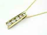 14K 1.00 CTW Diamond Journey Pendant