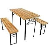 Jago - Ensemble table 117 x 56 x 76,5 cm et 2 bancs 117 x 25 x 46 cm - BZG05 - en boispar Jago