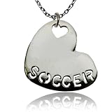 SOCCER Sport Heart Necklace