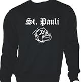 Produkt-Bild: St. Pauli (mit Bulldogge); St&auml;dte Sweatshirt schwarz