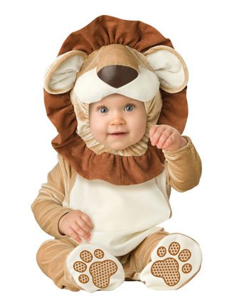 Lil Characters Unisex-baby Newborn Lovable Lion Costume