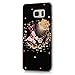 Galaxy S6 Edge Plus Case (Not for S6 Edge),Mavis's Diary 3D Handmade Bling Crystal Lovely Butterfly Fashion Champagne Rose with Shiny Sparkle Diamond Hard PC Cover for Samsung Galaxy S6 Edge Plus