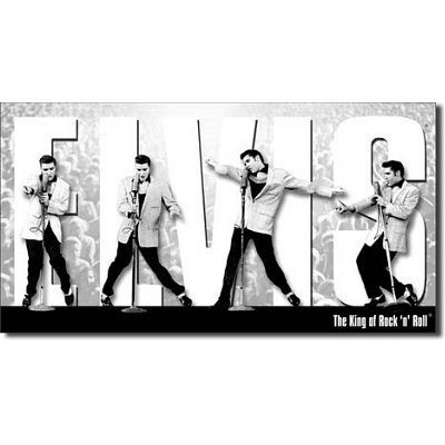 Elvis Presley Montage Metal Sign
