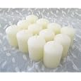 100% Beeswax Candles - One dozen (12) Hand Poured Votive Candles in Ivory