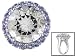 14.99CT WHITE TOPAZ AND 1.21CTW TANZANITE STERLING SILVER RING