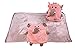 Baby Oodles Pink Elephant Backpack Mink Blankets For Kids RS.899.00