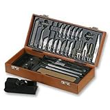 Duratool 35 Piece Hobby Knife Set Three Handles Different Sizes Mini Wood Plane Edge Adapter by Duratool