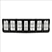 CarPartsDepot, SUV Front Black Outer Plastic Frame Grille Grill Cross Bar Insert Style, 400-26628 CH1200193 5DN46SX8