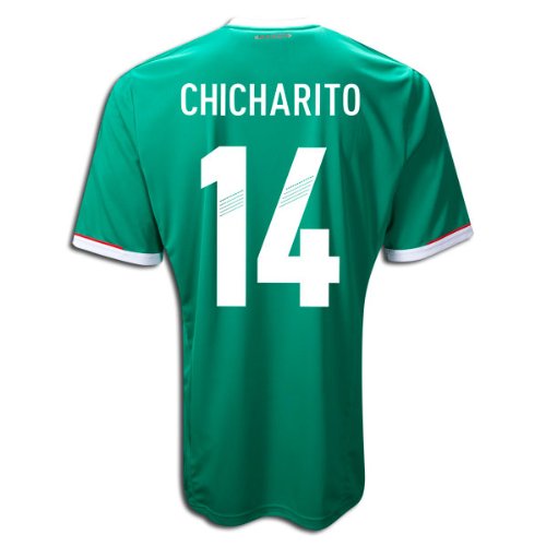 Adidas Javier Hernanadez (Chicharito) #14 Mexico Home Jersey 2011 (L) On Sale
