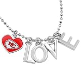 NFL Touch by Alyssa Milano Kansas City Chiefs Love Necklace with Heart Team Logo