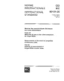 IEC 60151-25 Ed. 1.0 b:1971, Measurements of the electrical properties of electronic tubes and valves. Part 25: Methods of measurement of Geiger-Mueller counter tubes