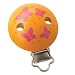 Butterfly Wooden Clip Orange with Nickel-free Clip