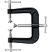 BESSEY TOOLS B-EC3 Light Duty, 3-Way, Edge Clamp