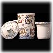 Colorful Dragon Brew in a Mug Tea Cup with Infuser