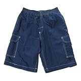 Jon Lauren Apparel - Boys Swim Suit, Navy Blue (Size 14/16) Jon Lauren Apparel - Boys Swim Suit, Navy Blue (Size 14/16)