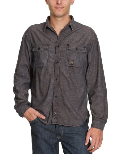 Hilfiger Denim SlimFit Herren  1957802324/Garrett shirt YDI, Gr. 50 (L, Grau (YUKON DIRT 2 Preisvergleich