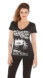 Se7en Deadly Embalming Fluid Ladies Seven Deadly Sins v neck shirt