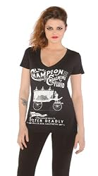 Se7en Deadly Embalming Fluid Ladies Seven Deadly Sins v neck shirt