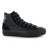 Converse CT All Star Boot Mid Black Leather Womens Trainers