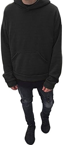 ChangShun Mens Pure Color Thicken Oversize Hooded Hoodie Sweartshirt