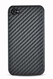 iPhone 4 Fabric Case - Black Carbon Fiber